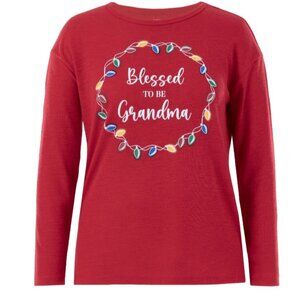 Holiday Time Grandma’s Tee-Shirt"Blessed to be Grandma Size 2X 20-22